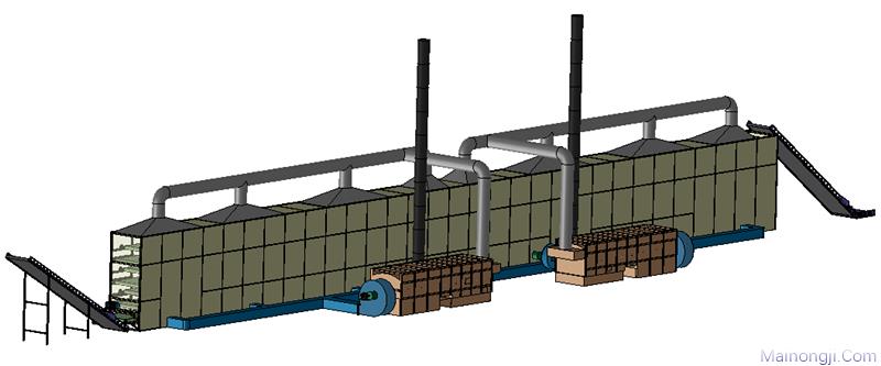 中农机多层网带式烘干系统