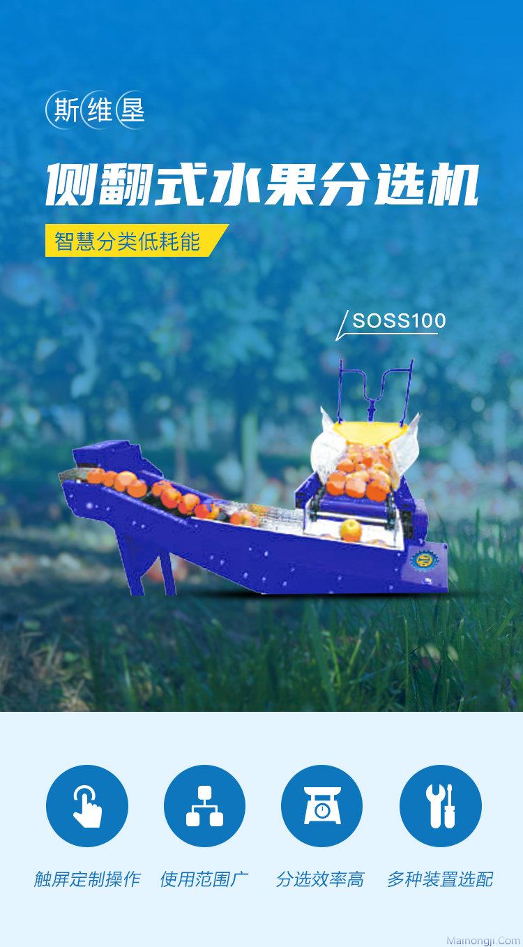 斯维垦SOSS100侧翻式水果分选机